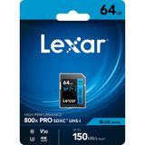 Thẻ nhớ SD Lexar Professional 800x PRO V30 64GB