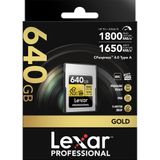 Thẻ nhớ Lexar Professional GOLD CFexpress 4.0 Type A  640GB