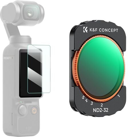 Kính lọc Filter K&F Concept Nano X ND2-32 For DJI Osmo Pocket 3