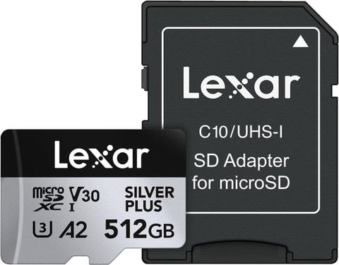 Thẻ nhớ MicroSD Lexar 512GB Professional SILVER PLUS UHS-I