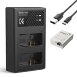 Bộ pin sạc máy ảnh K&F Concept LP-E8 1200mAh (KF28.0027)