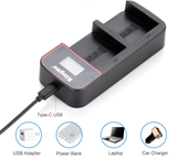 Pin Kingma for Sony NP-F550, 2200mAh và Sạc đôi Ver 3 Màn hình LCD for Sony NP-F550/F770/F970/FM500H