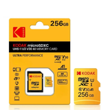 Thẻ nhớ Kodak Micro SDXC UHS-I U3 V30 A1 256GB, tốc độ Đọc/ Ghi 100/85MB/s