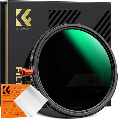 Filter Kính lọc K&F Concept 3 in 1 Nano X ND2-32 & CPL & Black Diffusion 1/4, 37-82mm