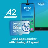 Thẻ nhớ Lexar FLY MicroSDXC UHS-I Card 128GB (Blue)