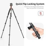 Chân K&F Concepet Carbon Fiber Travel Tripod (KF09.109)