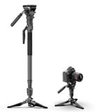 Chân máy ảnh đơn COMAN M1 Pro V5 có đầu thủy lực, tháo lắp nhanh bằng một cú nhấp chuột và chiều cao tối đa 1750mm