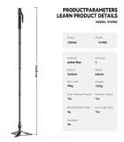 Chân máy ảnh đơn sợi carbon COMAN M1 Pro 1645mm tháo lắp nhanh Khóa chân chịu tải 20kg