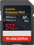 Thẻ nhớ SDXC Sandisk 512GB 250/170MB/s Extreme Pro-Pluss UHS-I