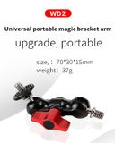 Giá đỡ ba chân đa năng bằng nhôm Coman WD2 chuyên nghiệp cho máy ảnh, điện thoại di động