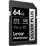 Thẻ nhớ SD Lexar Professional Silver Plus UHS-I U3 64GB