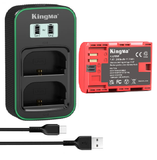 Pin Sạc Kingma for Canon LP-E6P 2400mAh , sạc BM-058Q nhanh