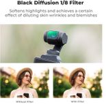 Kính lọc Filter K&F Concept Nano X Black Diffusion 1/8 For DJI Osmo Pocket 3, Tặng tấm dán màn hình