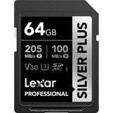 Thẻ nhớ SD Lexar Professional Silver Plus UHS-I U3 64GB