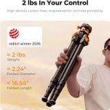 Chân Máy ảnh Tripod K&F Concept Carbon A225C2+BH-28R ( KF09.175 )