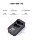 Pin Sạc Kingma for Canon LP-E6NH 2400mAh (V4, V5)