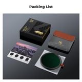 Filter Kính lọc K&F Concept 3 in 1 Nano X ND2-32 & CPL & Black Diffusion 1/4, 37-82mm