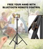 Chân máy điện thoại Coman MT65 74,8 inch bằng hợp kim nhôm có thể thu vào, đầu bi 360°