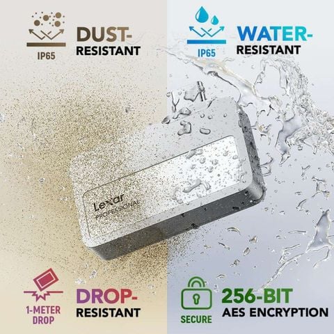 Ổ cứng di động SSD Lexar Professional Go with Hub