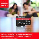 Thẻ nhớ Sandisk Micro SDXC Express Card/ Carte 256GB 880/210MB/s 5.3K