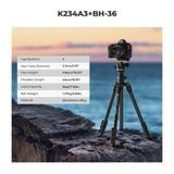 Chân máy ảnh Tripod K&F Concept K234A3 + BH-36  (KF09.149)