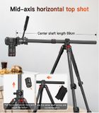 Chân máy ảnh đa năng ngang COMAN KX3939Mini A32&V1 có đầu xoay và đầu bi 360°, 1810mm, tải trọng 5KG