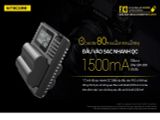 Sạc pin đơn qua USB C cho Fujifilm NP-W235 Nitecore - FX3
