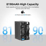 Pin máy ảnh Kingma Sony NP-F970 8190mAh (V4, V5)