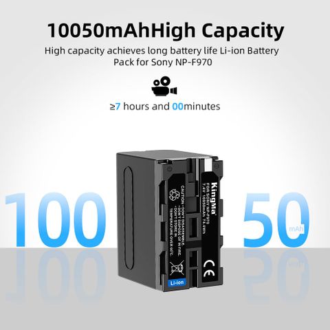 Pin máy ảnh Kingma Sony NP-F970 10050mAh (V4, V5)
