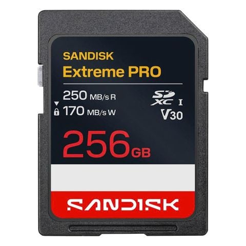 Thẻ nhớ Sandisk SDXC Extreme Pro 256GB 250/120Mb/s