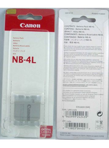 Pin máy ảnh Canon NB-4L, Dung lượng cao