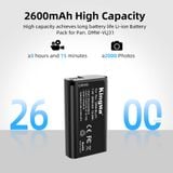 Pin Sạc Kingma Panasonic DMW-BLJ31 2600mAh V4