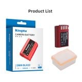 Pin Sạc Kingma Panasonic DMW-BLK22 2400mah V4