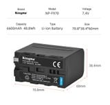 Pin máy ảnh Kingma Sony NP-F970 6600mAh (V4, V5)