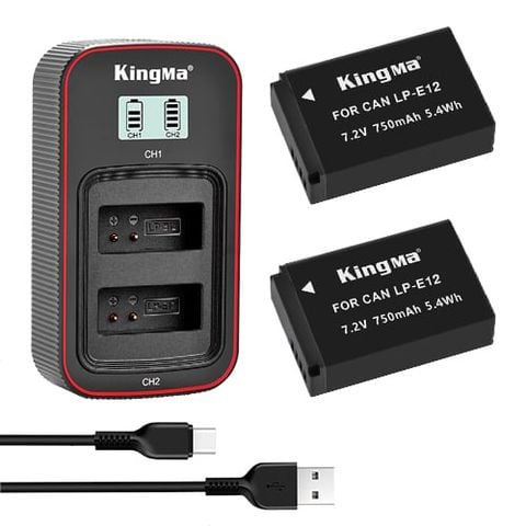 Pin Sạc Kingma Canon LP-E12 1750mAh V4