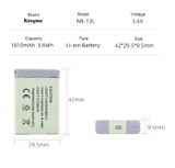 Pin Sạc Kingma for Canon NB-13L 1010mAh , sạc BM-058 ver 3