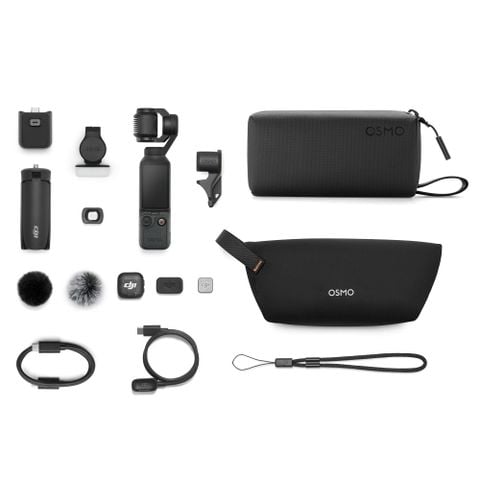Máy quay DJI Osmo Pocket 4 Creator Combo, Bộ nhớ trong 107GB + Thẻ nhớ 64GB 4K