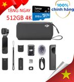 Combo du lịch siêu cấp: Máy quay DJI Osmo Pocket 3 Combo + Thẻ Lexar 512gb ( quay 4k full )