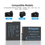 Pin Sạc Kingma Panasonic DMW-BLC12 1050mAh V4