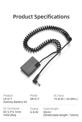 Giả Pin Dummy Battery Kingma for Canon DR LP-E17
