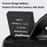 Pin Sạc máy ảnh Kingma Nikon EN-EL12 1150mAh