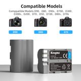 Pin Sạc Kingma for Nikon EN-EL3E 1600mAh , sạc BM-058 ver 3