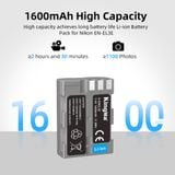 Pin Sạc Kingma for Nikon EN-EL3E 1600mAh , sạc BM-058 ver 3
