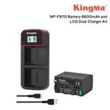 Pin máy ảnh Kingma for Sony NP-F970 dung lượng 6600mAh + Sạc đôi Ver 3