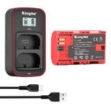 Pin Sạc Kingma for Canon LP-E6P 2400mAh , sạc BM-058 Ver 3