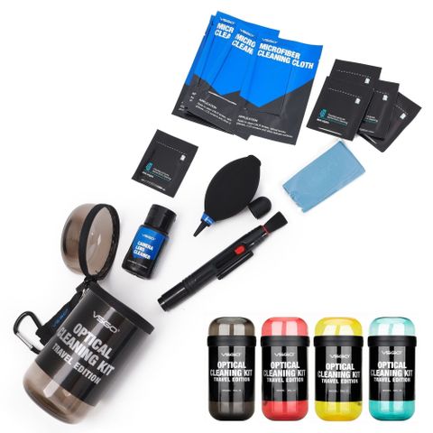 Bộ dụng cụ làm sạch ống kính máy ảnh VSGO Travel Edition DKL-15, nhiều màu