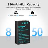 Pin Sạc Kingma Nikon EN-EL20 850mAh V4