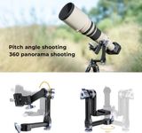 Đầu Gimbal Tripod Hợp kim nhôm CNC chịu lực cao 360° Đầu toàn cảnh với Arca 1/4 inch - KF31.052