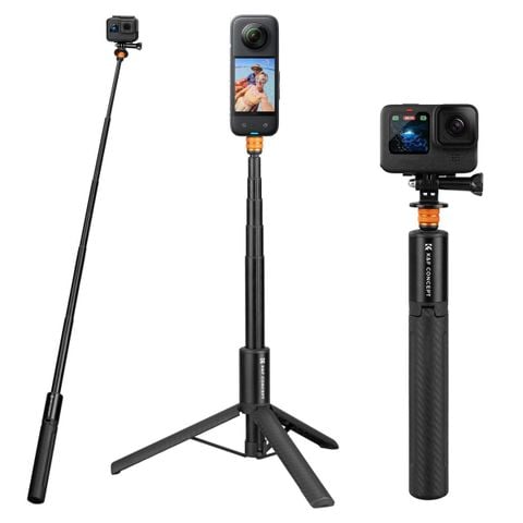 Gậy selfie K&F Concept cho Insta360, DJI Osmo, GoPro, DJI Action KF09.141, Dài 1.2m