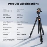 Chân máy ảnh K&F Concept KF09.171 ( A305A3 + BH-40 )